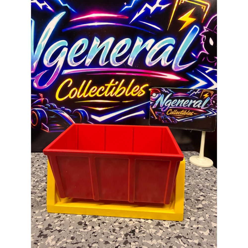 LEGO Duplo Red Tipping Bucket with Yellow Base Frame Part 4548 Construction Toy